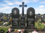 Double granite monument - Prayer